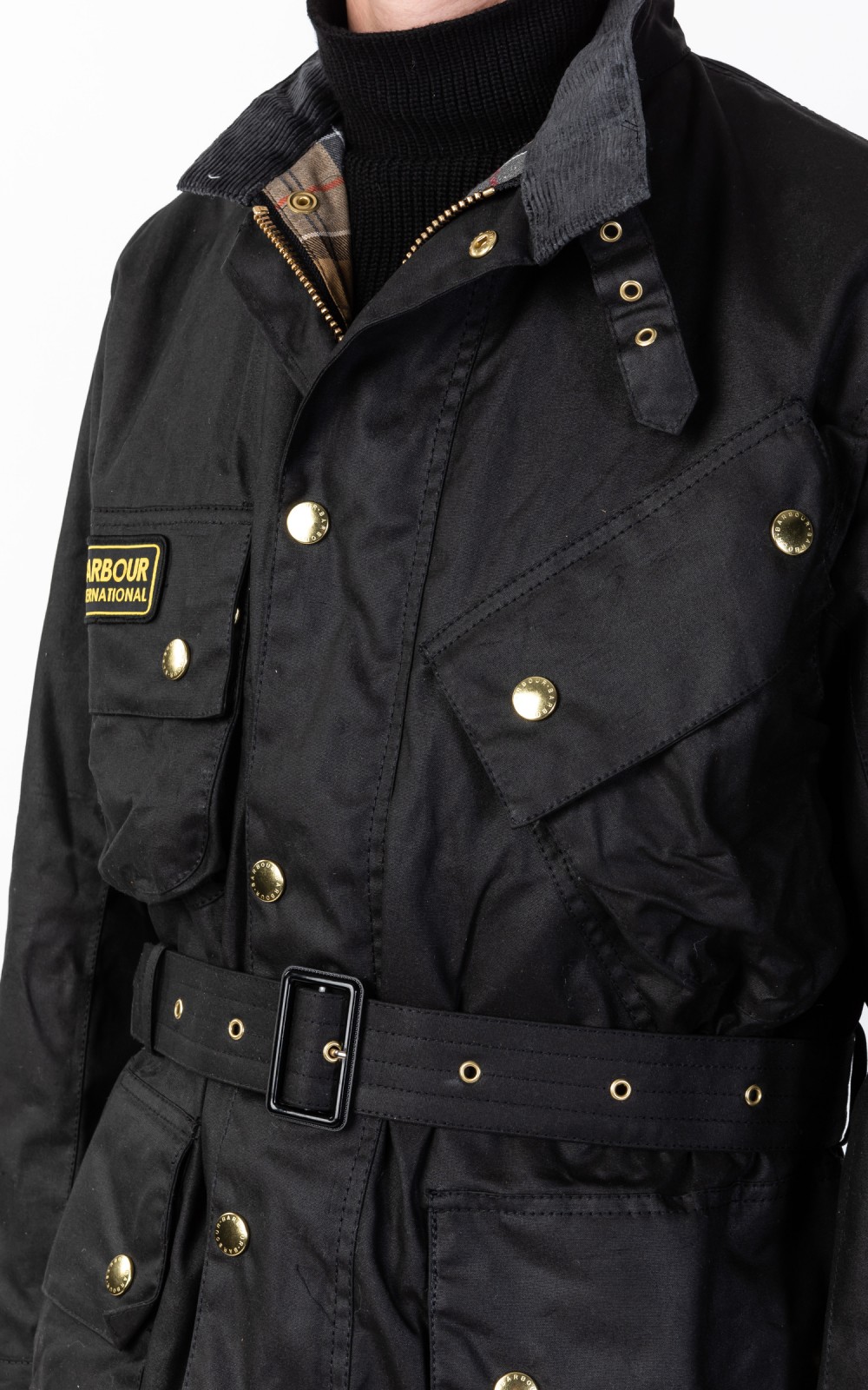 Barbour International Original Wax Jacket Black Cultizm