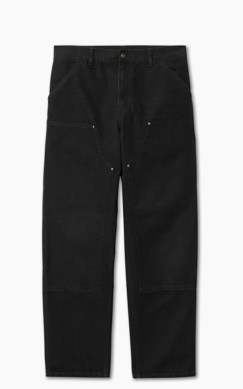 Carhartt WIP Double Knee Pant Dearborn Canvas Aged Black