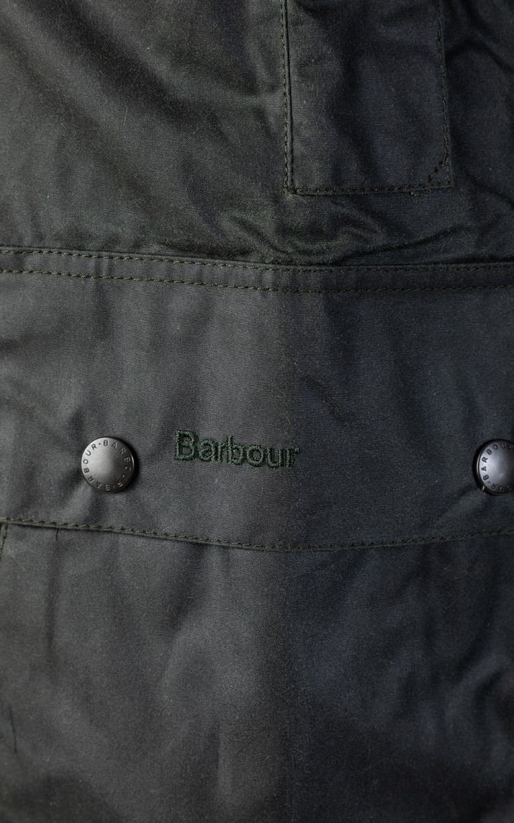 Barbour Border Wax Jacket Sage | Cultizm