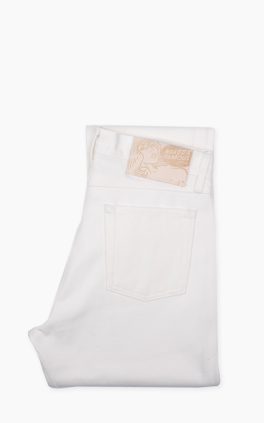 Naked &amp; Famous Denim True Guy Iceberg Selvedge White 15oz