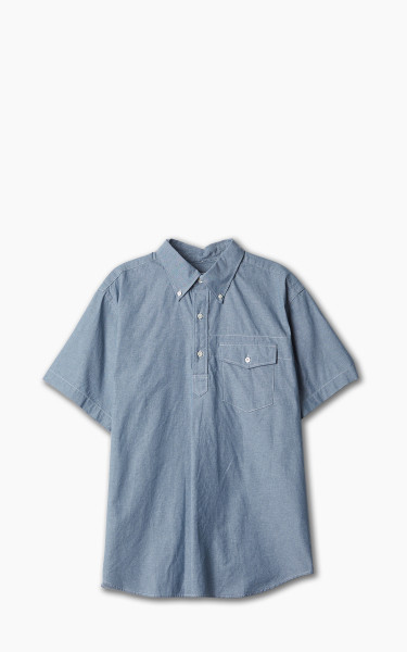 Engineered Garments Popover BD Shirt Cotton Chambray Light Blue