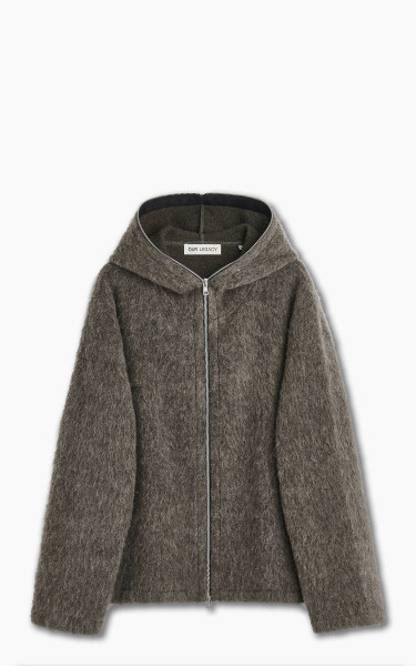 Our Legacy Full Zip Hood Mole Grey Mohair