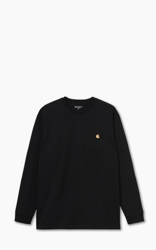 Carhartt WIP L/S Chase T-Shirt Black/Gold