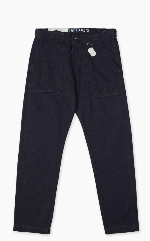 Chesapeake's Fatigue Pant Denim Selvedge Rinsed Indigo