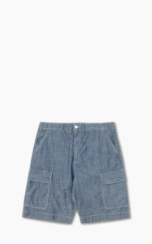 Universal Works MW Cargo Short Chambray Indigo