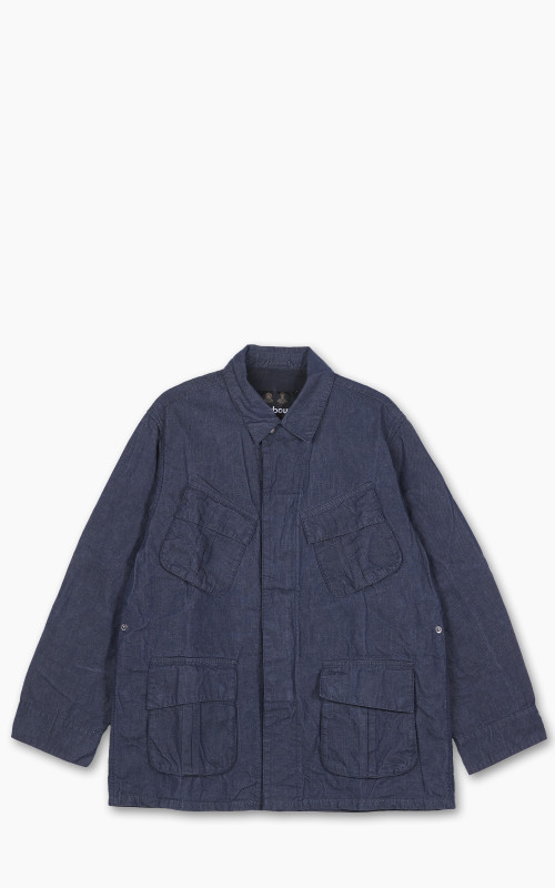 Barbour Denim Jungle Fatigue Casual Jacket Indigo | Cultizm