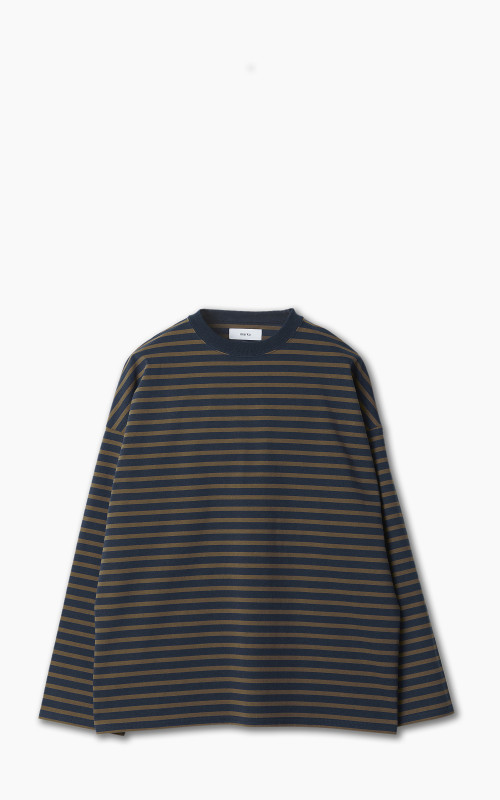 Markaware 'Marka' Oversize Tee L/S Navy/Brown