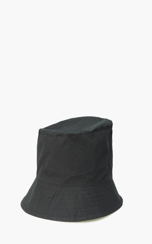 Engineered Garments Bucket Hat Duracloth Cotton Poplin Black 22S1H003-ZT156