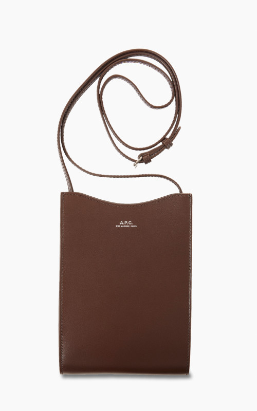 A.P.C. Jamie Neck Pouch Brown