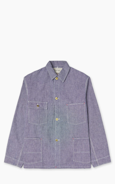 Warehouse &amp; Co. Lot 2195 Selvedge Indigo Pincheck Change Button Coverall