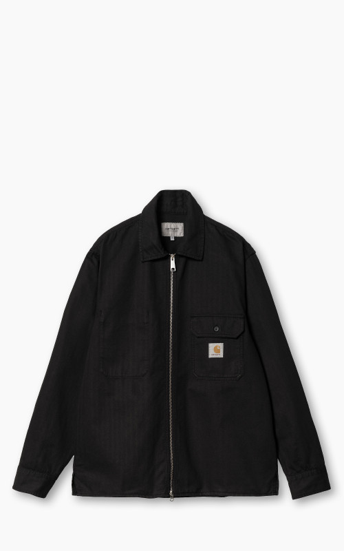 Carhartt WIP Rainer Shirt Jac Redmont Herringbone Black