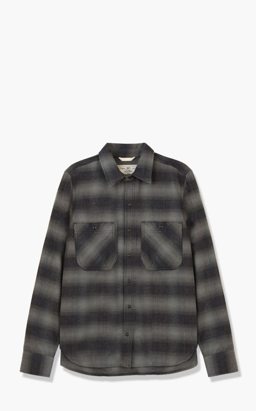 Rogue Territory BM Shirt Grey Brushed Plaid 2246