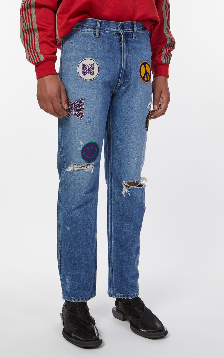Lサイズ ニードルスAssorted Patches straight Jean KP139-Needles-Assorted-Patches