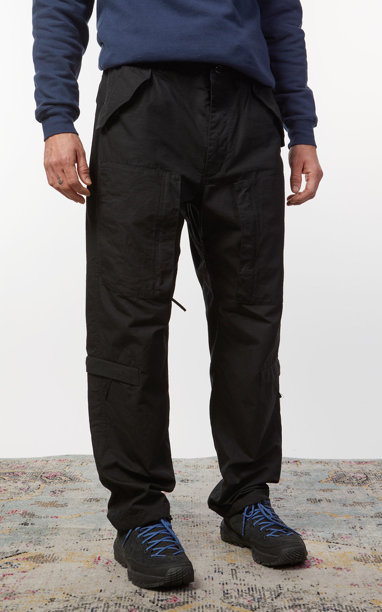Engineered Garments Aircrew Pant Cotton Ripstop Black | Cultizm