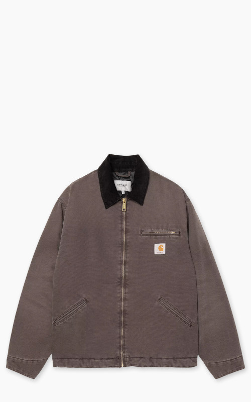 Carhartt WIP OG Detroit Jacket Dearborn Canvas Stone Tobacco/Black
