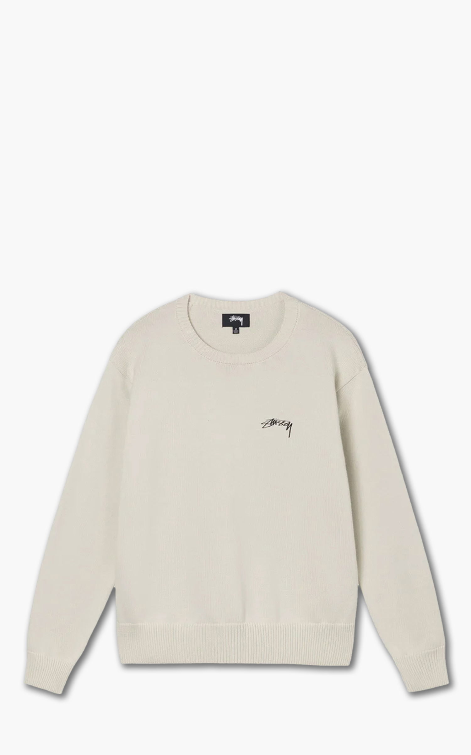 Stussy Care Label Sweater Natural-