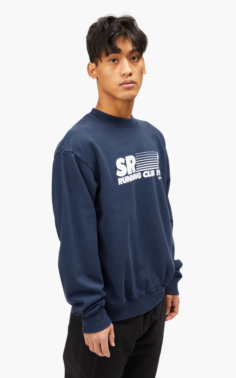 スウェット・トレーナー Sporty & Rich Classic Man to Man Navy CRAW2353NA CRAW2353NAF Sports Crewneck - Navy – Sporty & Rich