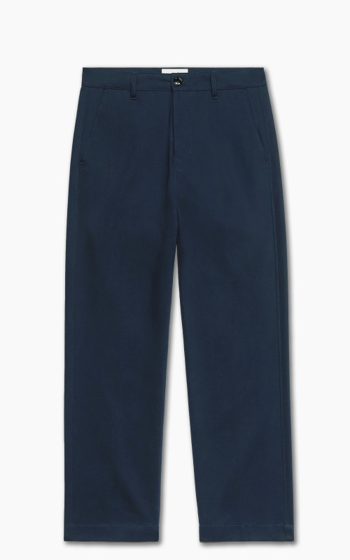 AMI Paris Straight Fit Chino Trouser Night Blue