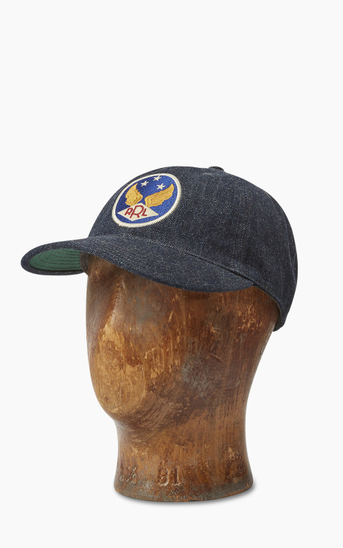 RRL Winged-Logo Baseball Cap Denim Indigo