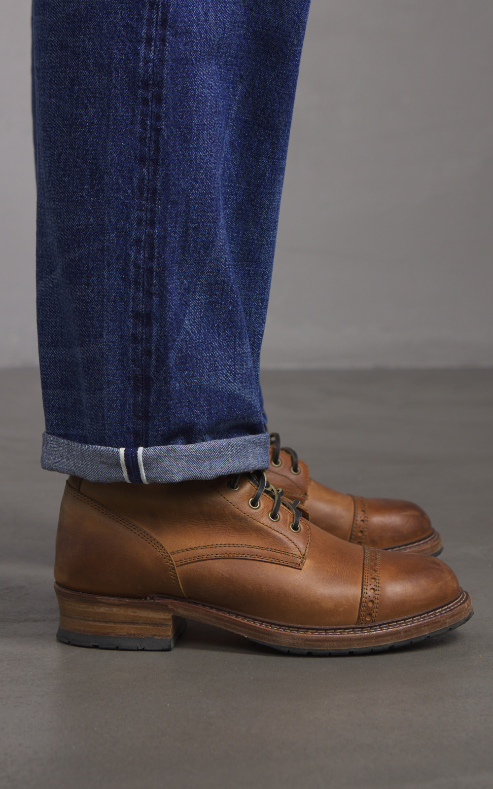 Kaptain Sunshine 1930 Straight Denim Pants Vintage Wash Indigo | Cultizm