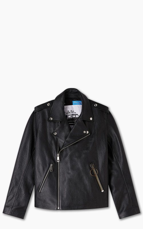 A.P.C. x JW Anderson Morgan Leather Biker Jacket Black
