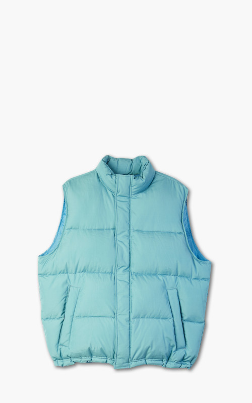 Auralee Suvin High Count Cloth Down Vest Cerulean Blue