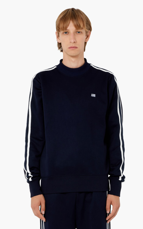 AMI Paris Crewneck Sweatshirt Nautic Blue