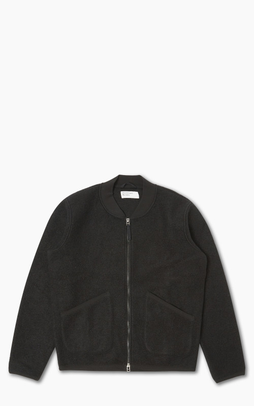 Universal Works Zip Bomber Wool Fleece Black