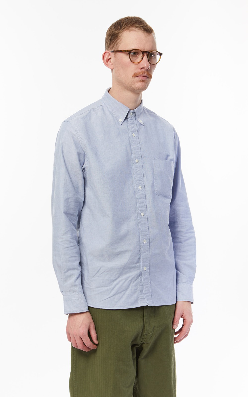 Beams Plus B.D. Colour Oxford Green