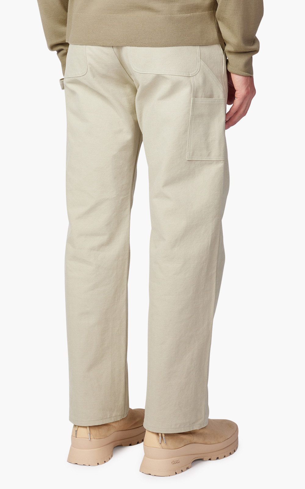 Auralee Washed Heavy Canvas Pants Ivory | Cultizm