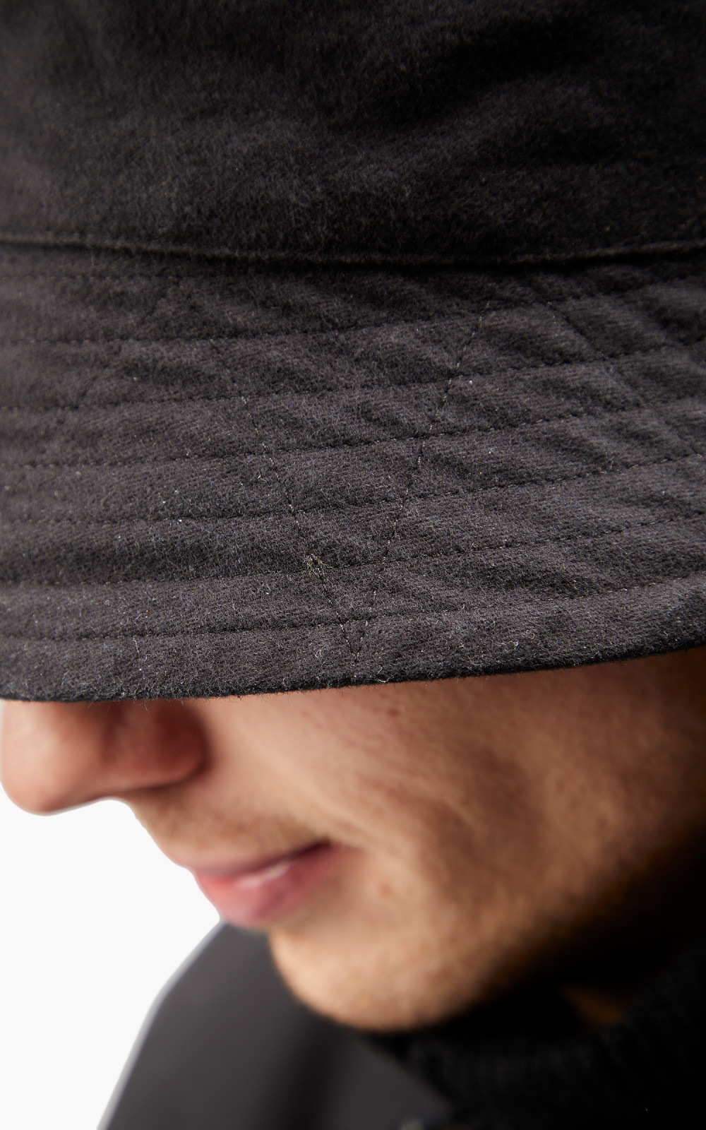 ★人気★【Reinsein】★Black flower bud knit bucket ha.t★ Puma cotton hat Skate Bucket PRM EU