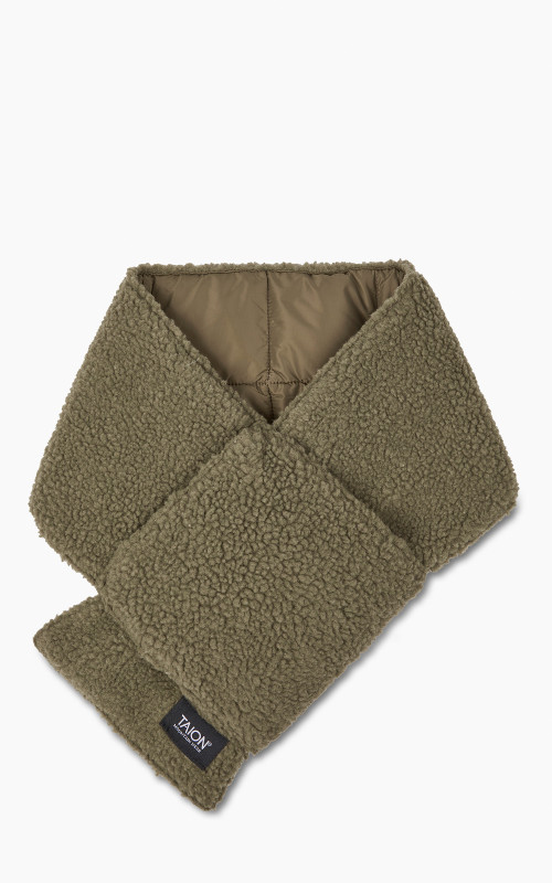 Taion Mountain Reversible Down x Boa Muffler Olive/Dark Olive