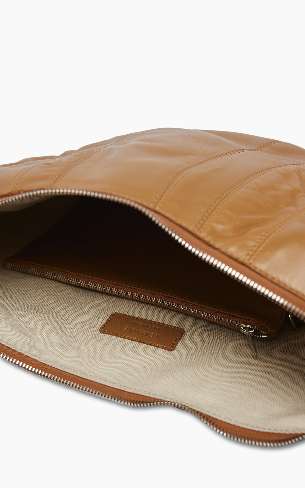 Lemaire Large Croissant Bag Nappa Leather Sugar Brown | Cultizm