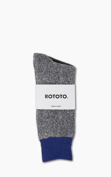 RoToTo R1399 Fine Pile Striped Socks Green/Purple