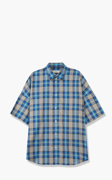 Markaware &#039;Marka&#039; S/S Shirt Wide Fit Blue Check M22A-02SH02B-Blue-Check