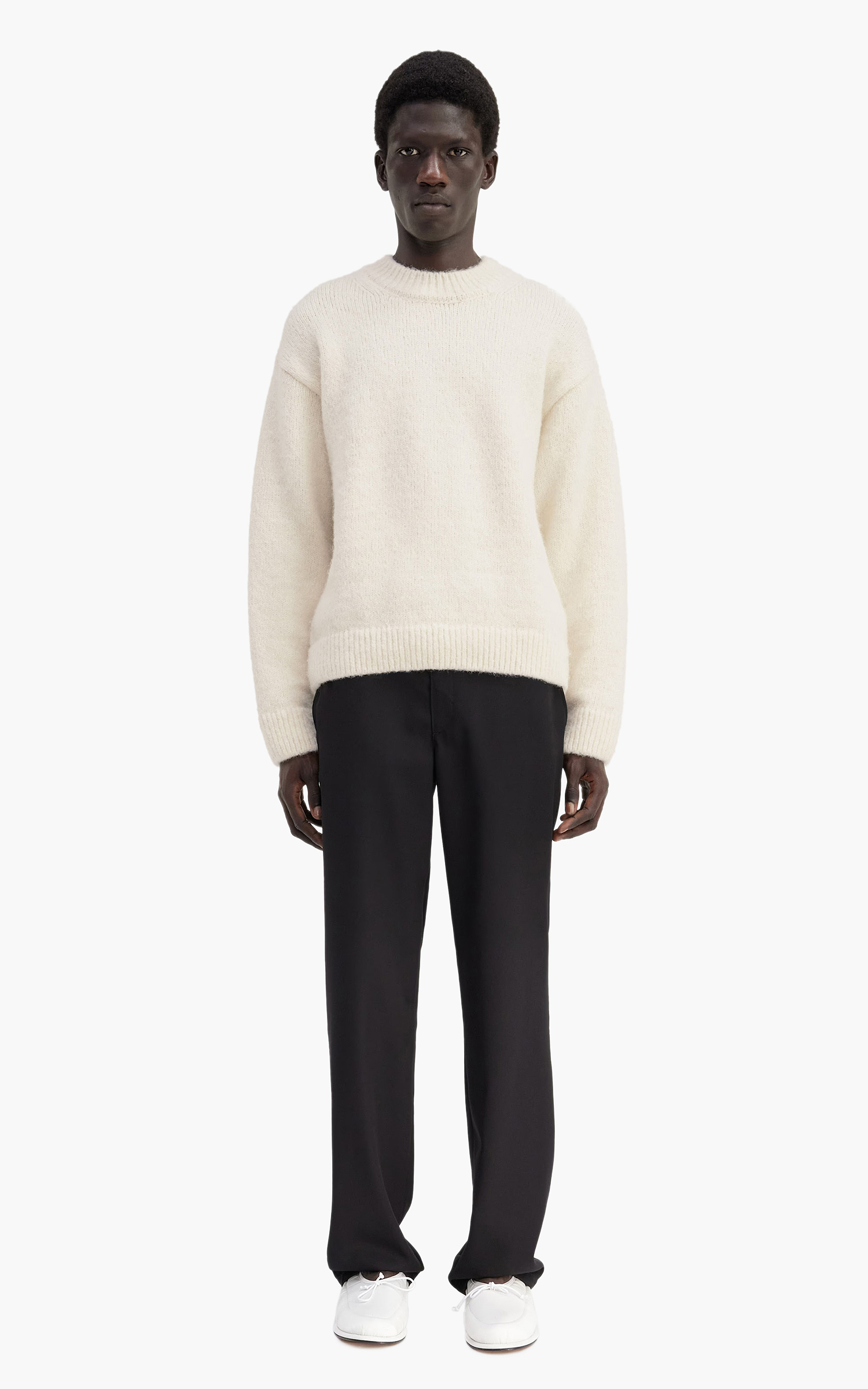 Jacquemus La Maille Pavane Jacquard Logo Sweater Off White | Cultizm