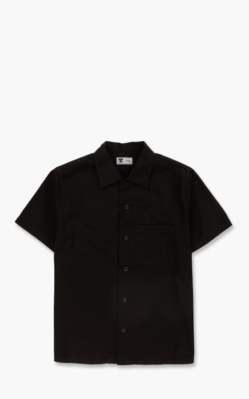 Tellason Bowling Shirt Ripstop Black