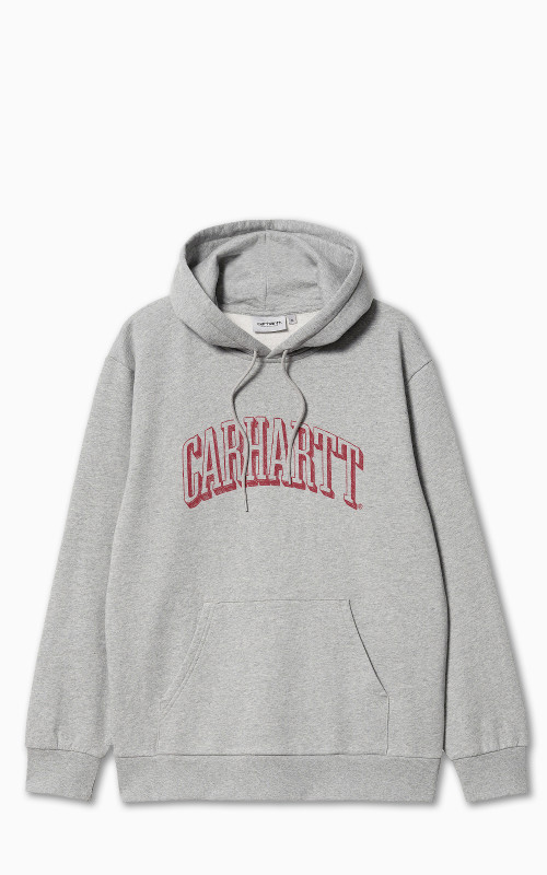 Carhartt WIP Hooded Scrawl Sweatshirt Grey Heather/Rocket