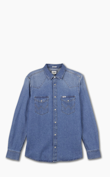 Wrangler L/S Western Shirt Icon Mid Stone
