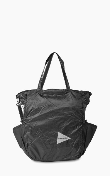 and wander Sil Tote Bag Charcoal