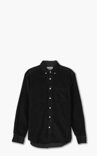 Portuguese Flannel Lobo Corduroy Shirt Black