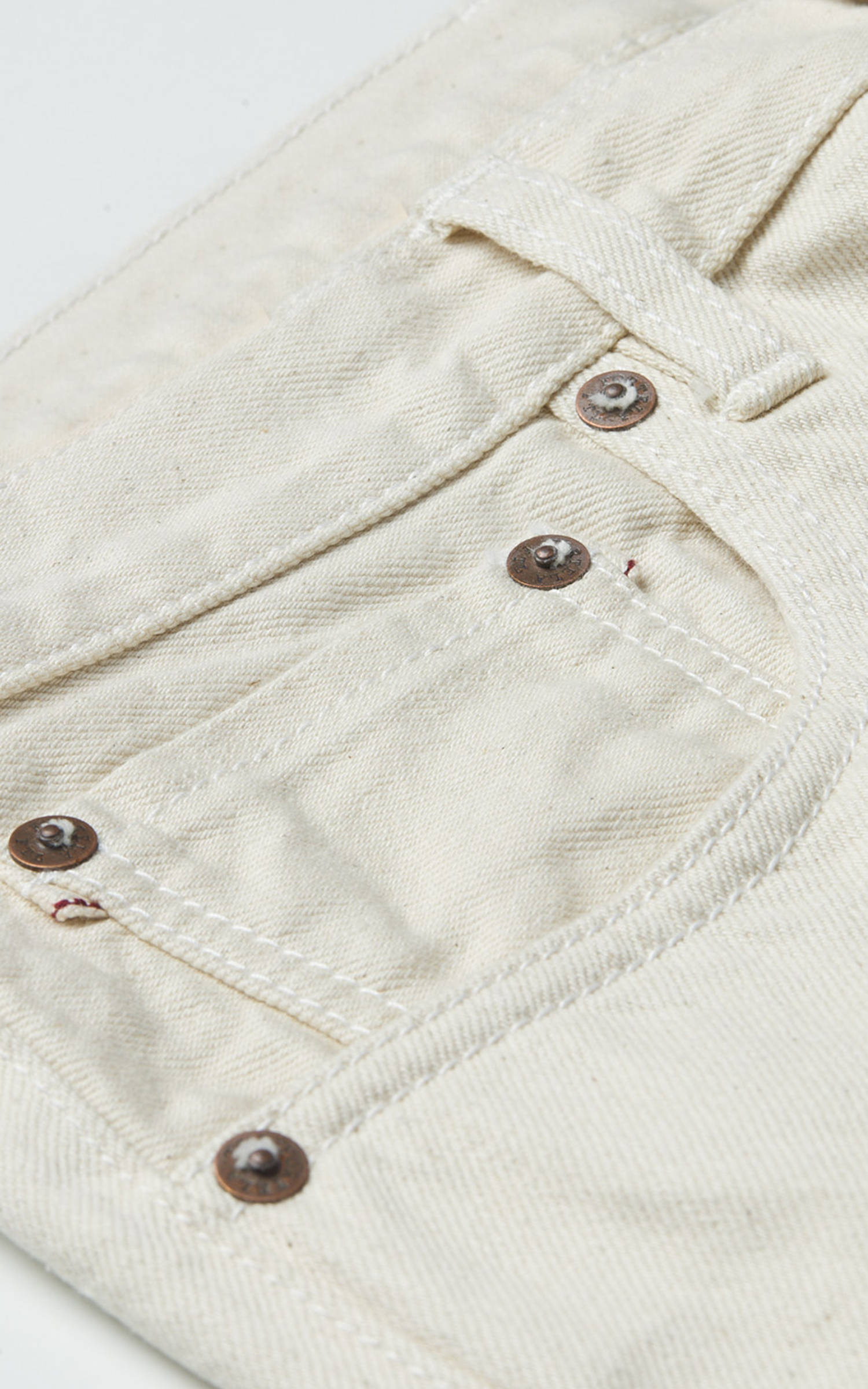 Fortela John 965 Selvedge Jeans Off White 12.5oz | Cultizm