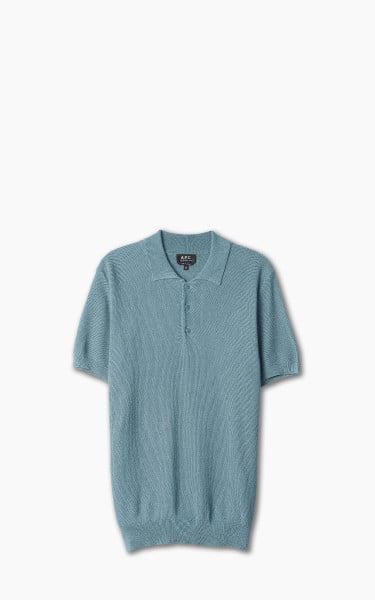 A.P.C. Fred Polo Shirt Greyish Blue