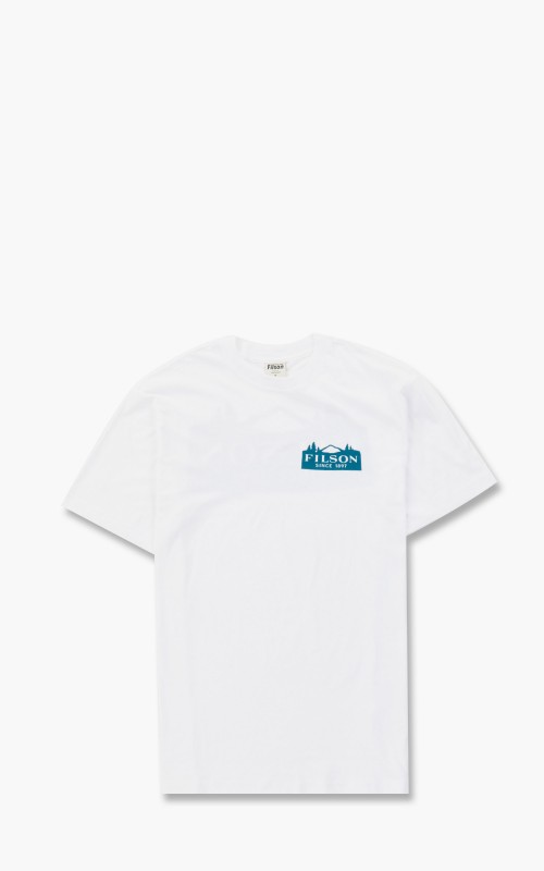 Filson Ranger Graphic T-Shirt Marine Bright White Mountain Rain