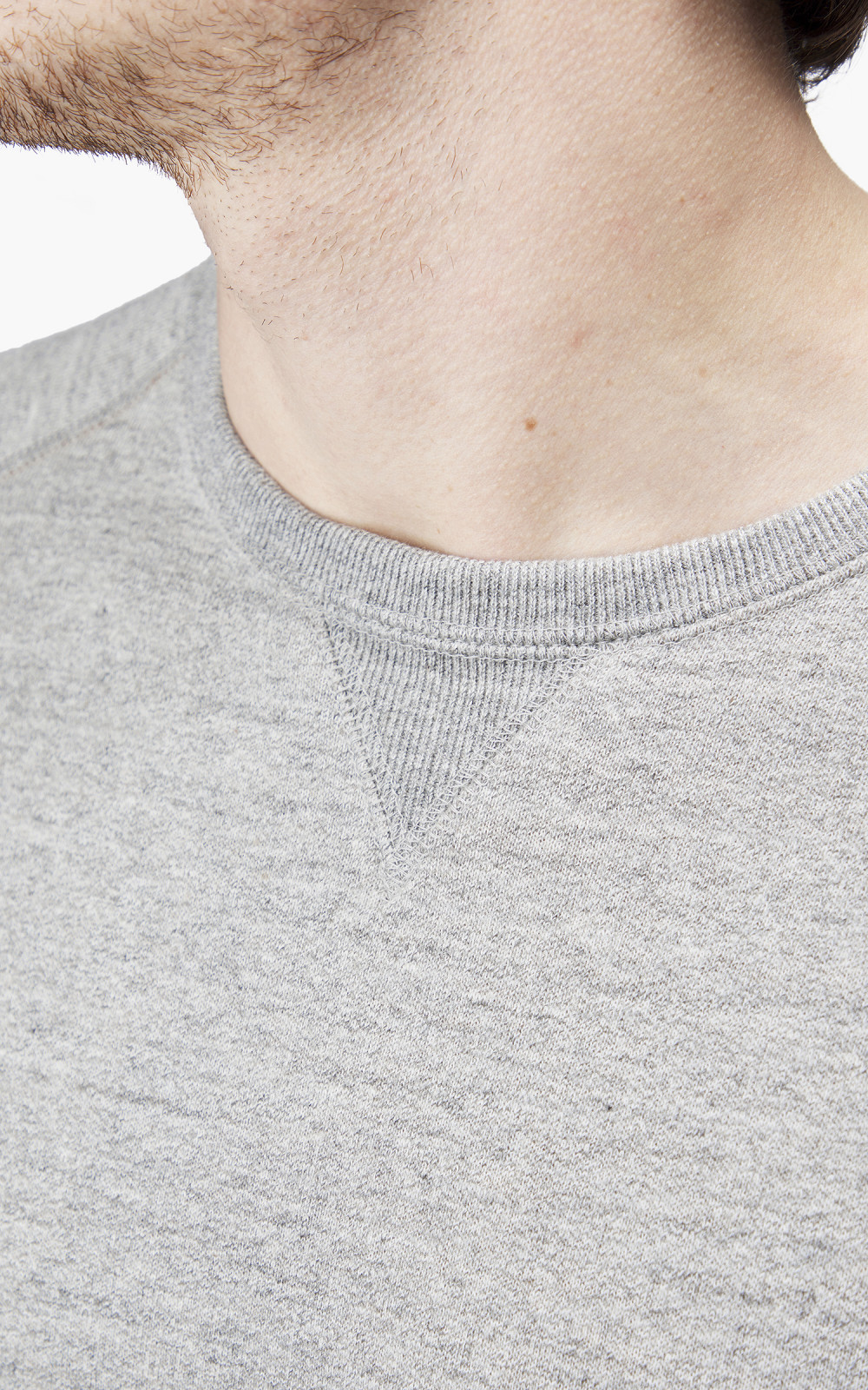Wonder Looper Pullover Crewneck Fleeced Fox Fiber Heather