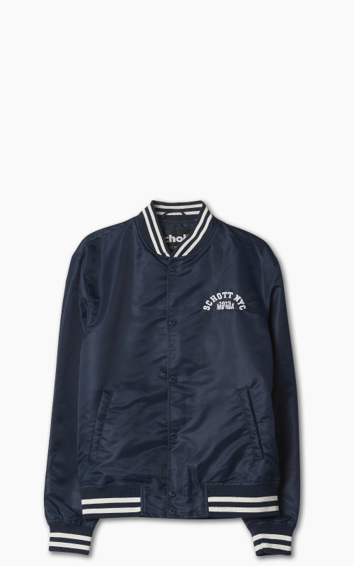 Schott NYC Princeton1 Varsity Jacket Midnight