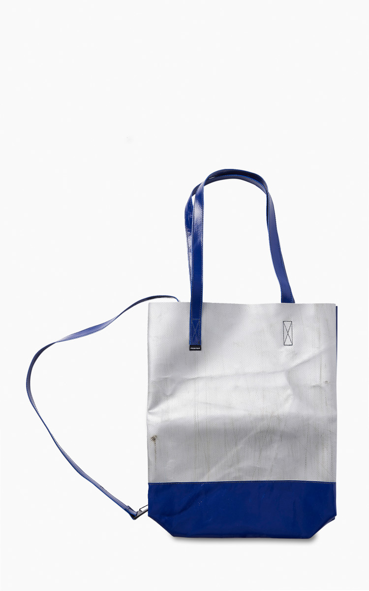 FREITAG トートバッグ ホワイト/ブルー