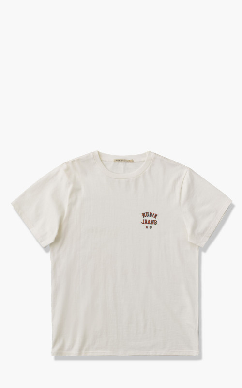 Nudie Jeans Roy Logo Tee Offwhite