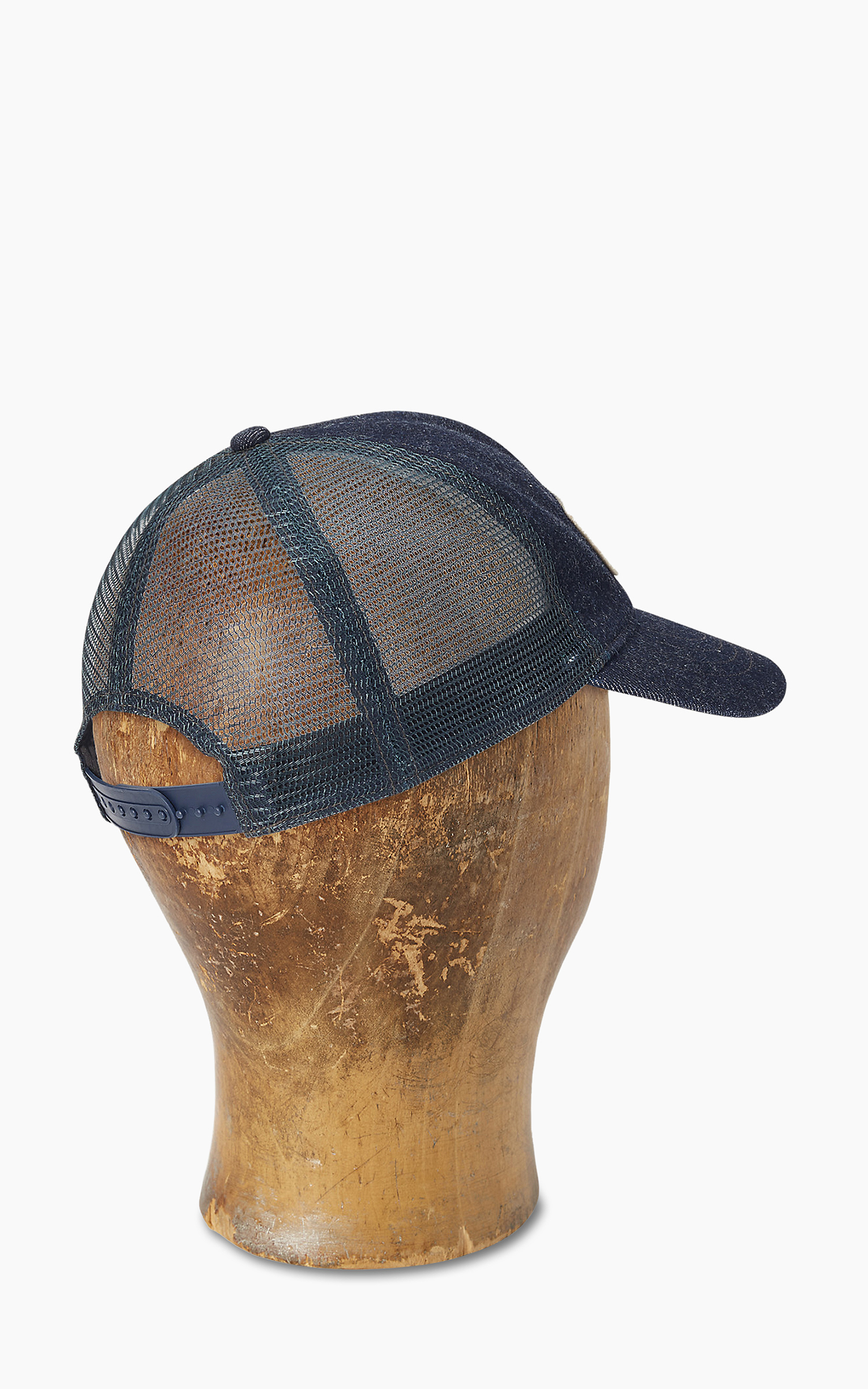 Denim Mesh Trucker Cap Indigo Denim Mesh Trucker Cap Indigo