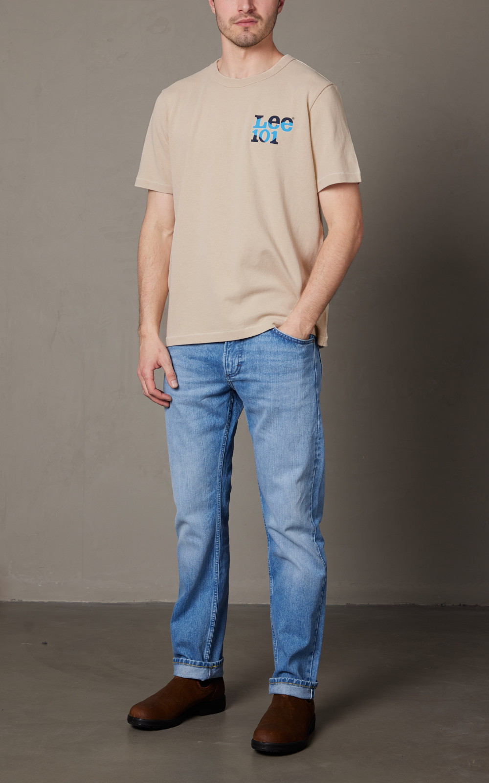 Lee 101 101 Tee Greige | Cultizm